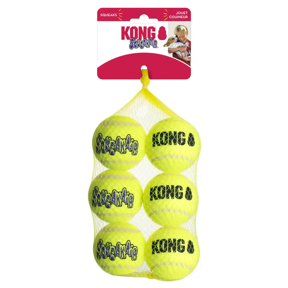 SqueakAir Balls Medium, 6 Pack