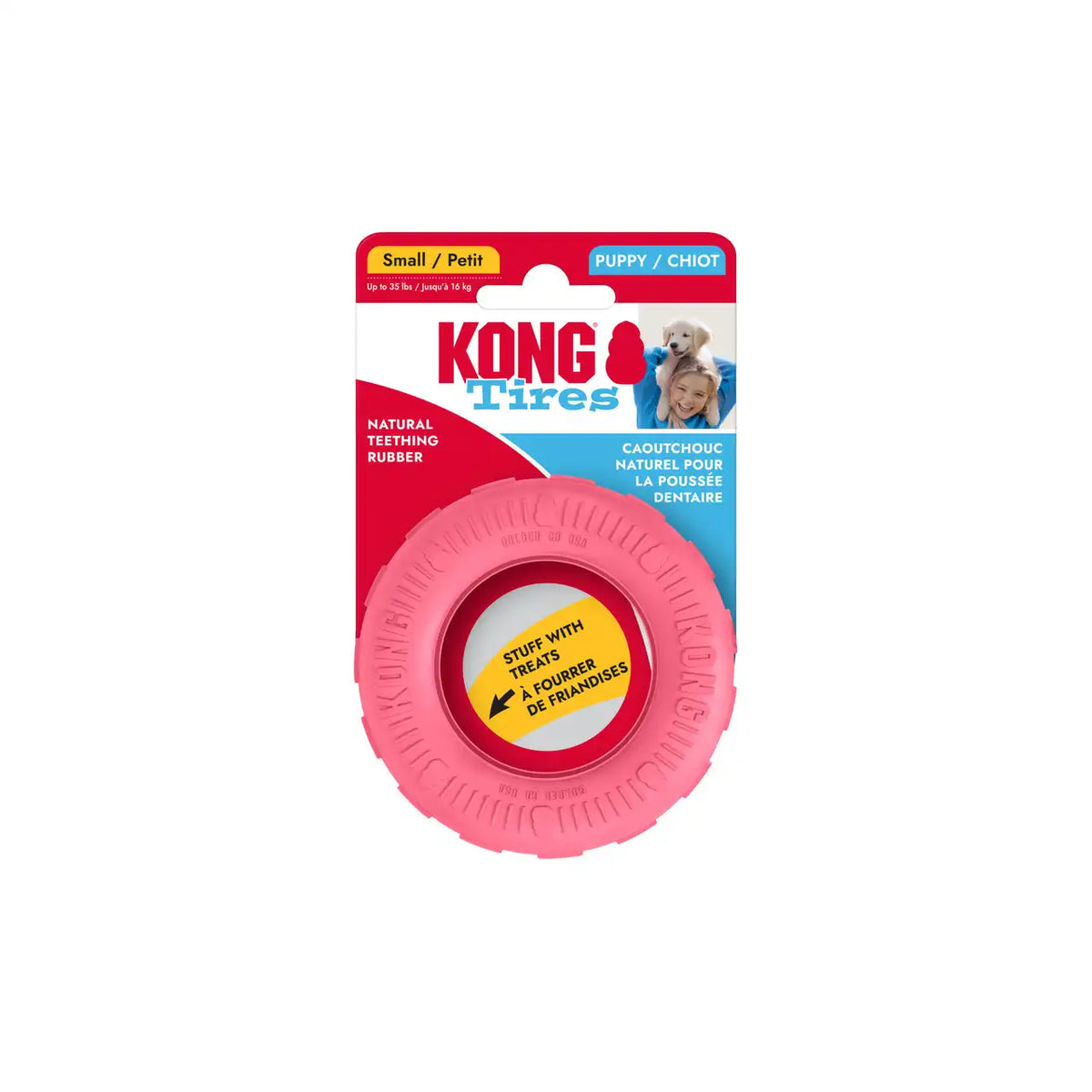 KONG Puppy Tires Pink